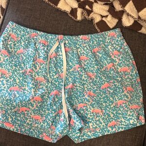 Chubbies Pink and Blue Swim Trunks